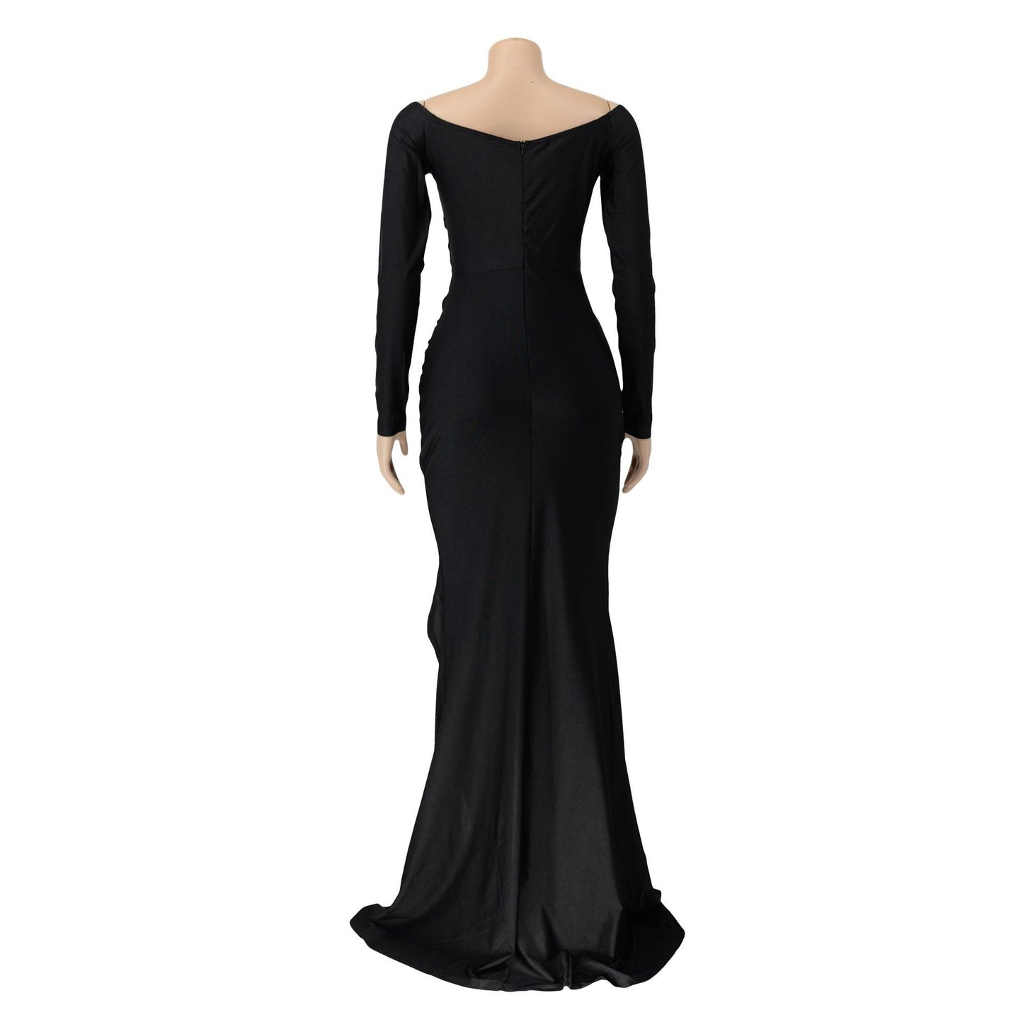 Elegant Off-Shoulder Long Sleeve Dress