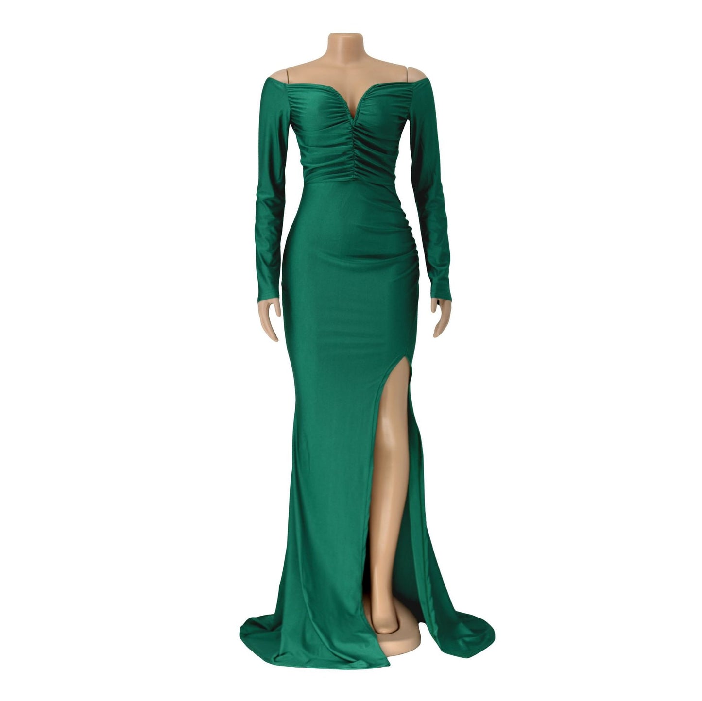 Elegant Off-Shoulder Long Sleeve Dress