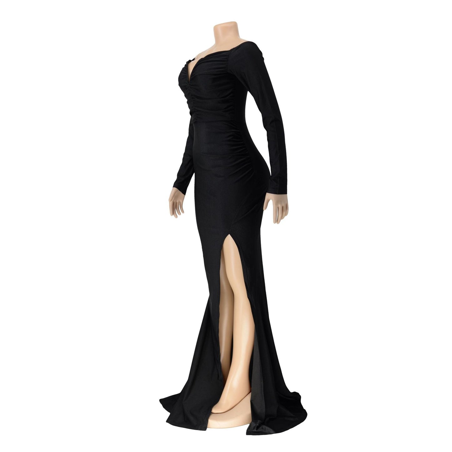 Elegant Off-Shoulder Long Sleeve Dress