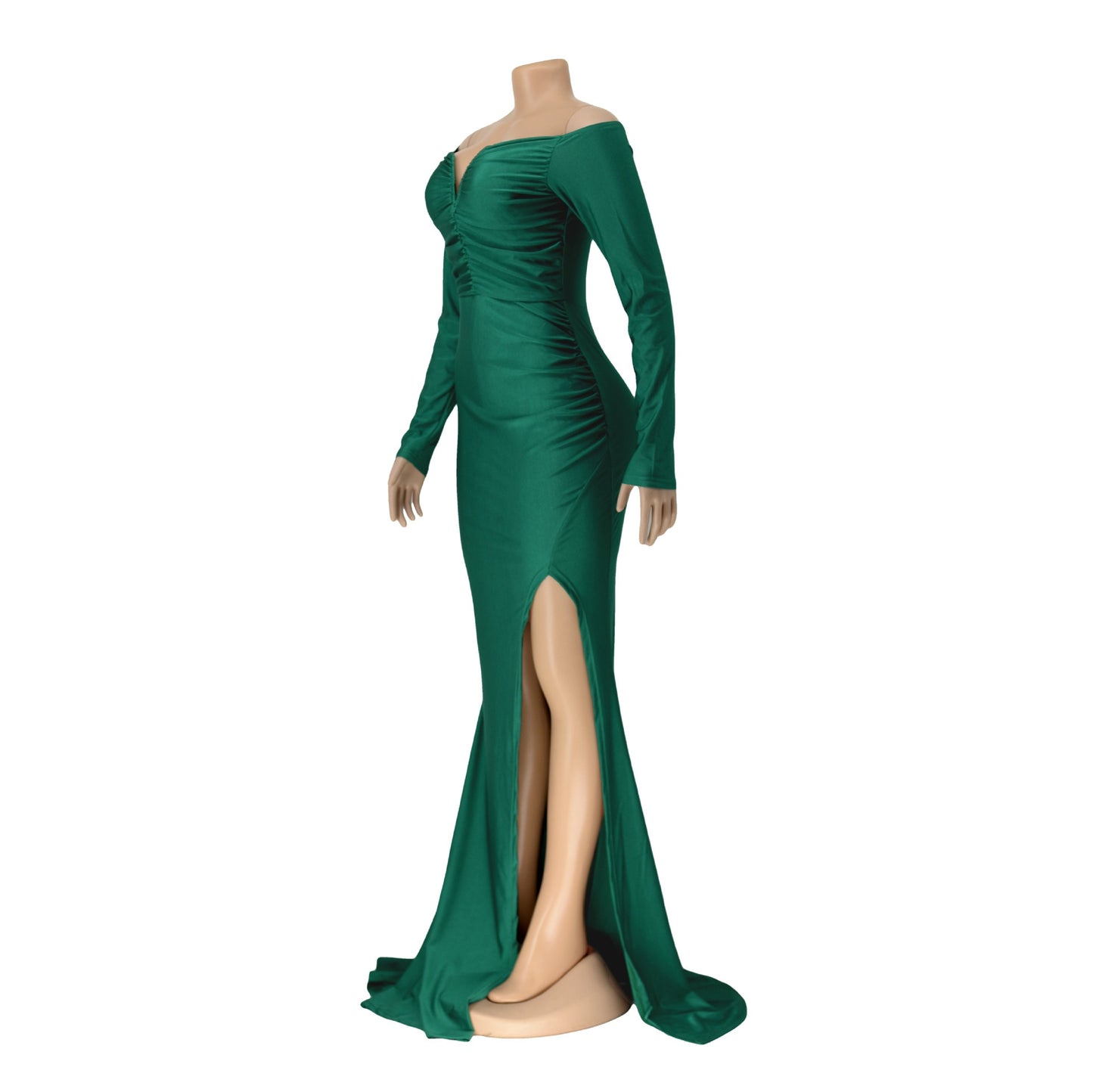 Elegant Off-Shoulder Long Sleeve Dress