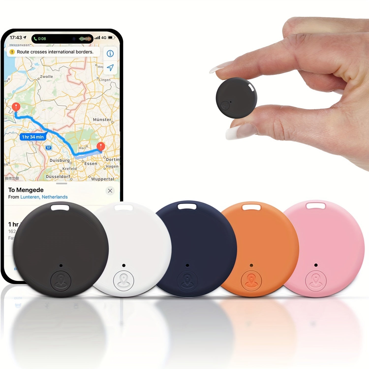 2/6pcs Mini Smart Tracker, Key Finder with GPS, Anti-Lost Alarm Sensor, App Control, and Location Tracking for Phone, Wallet, Keychain, Luggage, Pets