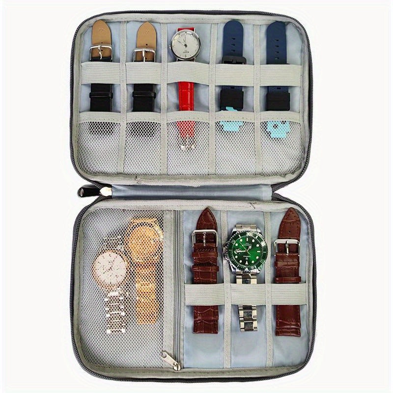 Sleek Multifunctional Portable Travel Smartwatch Band Organizer Case for Apple Watch Bands