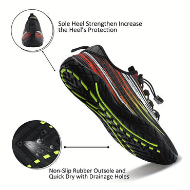 Stylsh Breathable, Lightweight, Non-Slip, Low-Top, EVA Insole, Rubber Sole Unisex Water Shoes