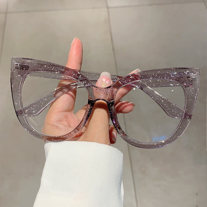 Large Frame Cat-Eye Retro Fashion Women's Glasses