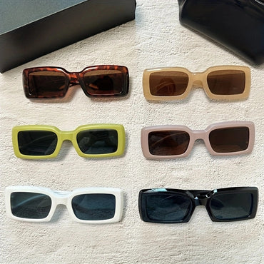 Stylish Designer 6cs Unisex Plastic Square Frame Sunglasses Set