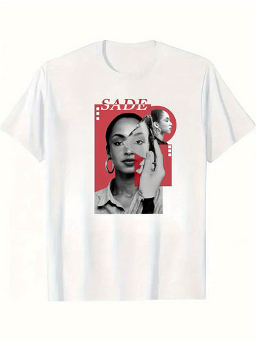 Sade Tun Short Sleeve Graphic Printed 100% Cotton T-Shirt