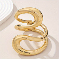 Elegant Geometric Exaggerated Loop Design Streamlined Bracelet