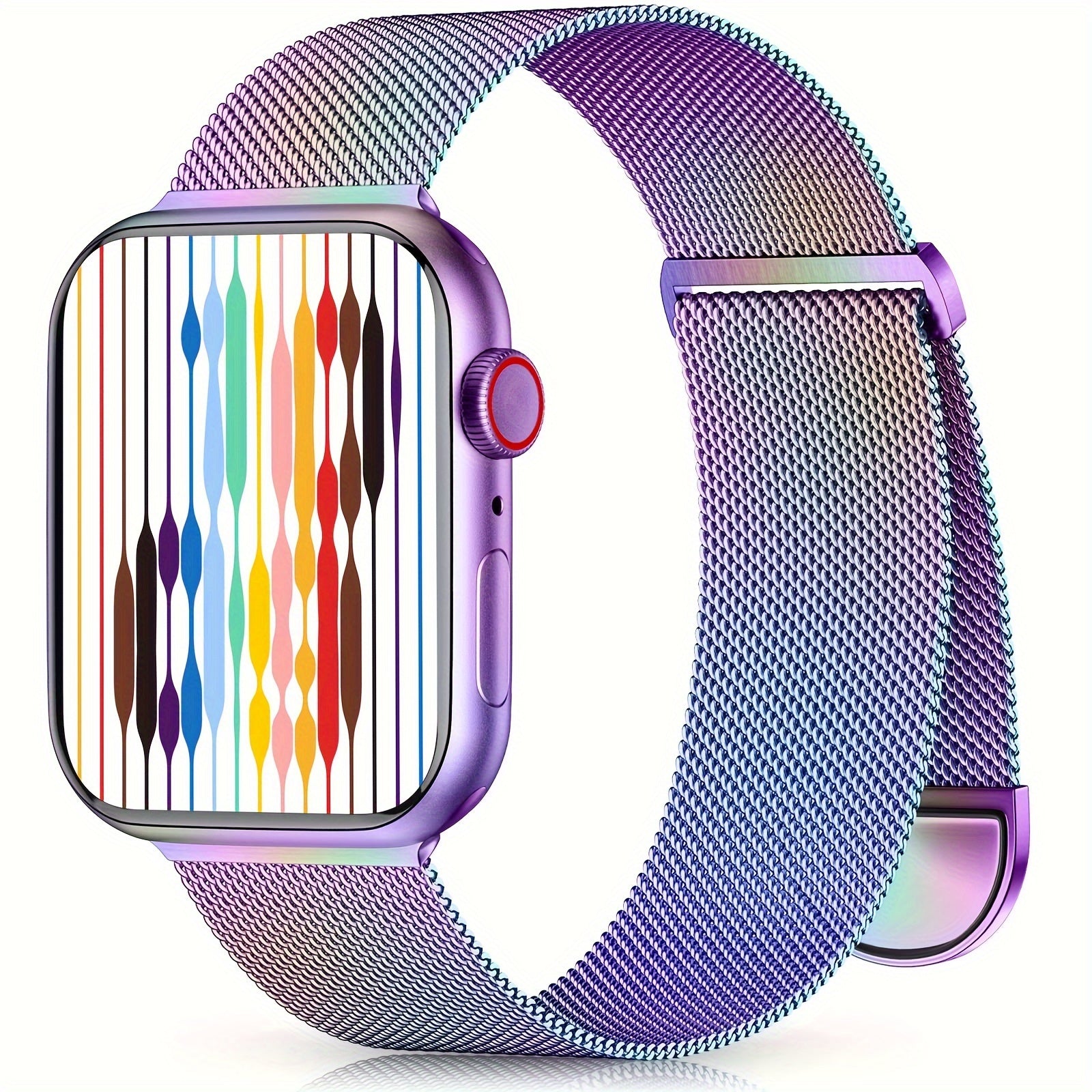 Beautiful Stainless Steel Milanese Mesh Loop Magnetic iWatch Band - 40mm 38mm 41mm 45mm 44mm 42mm 49mm iWatch Series 9 8 7 6 5 4 3 2 1 SE Ultra