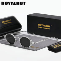 Elegant Retro Steampunk Round Polarized Unisex Sunglasses