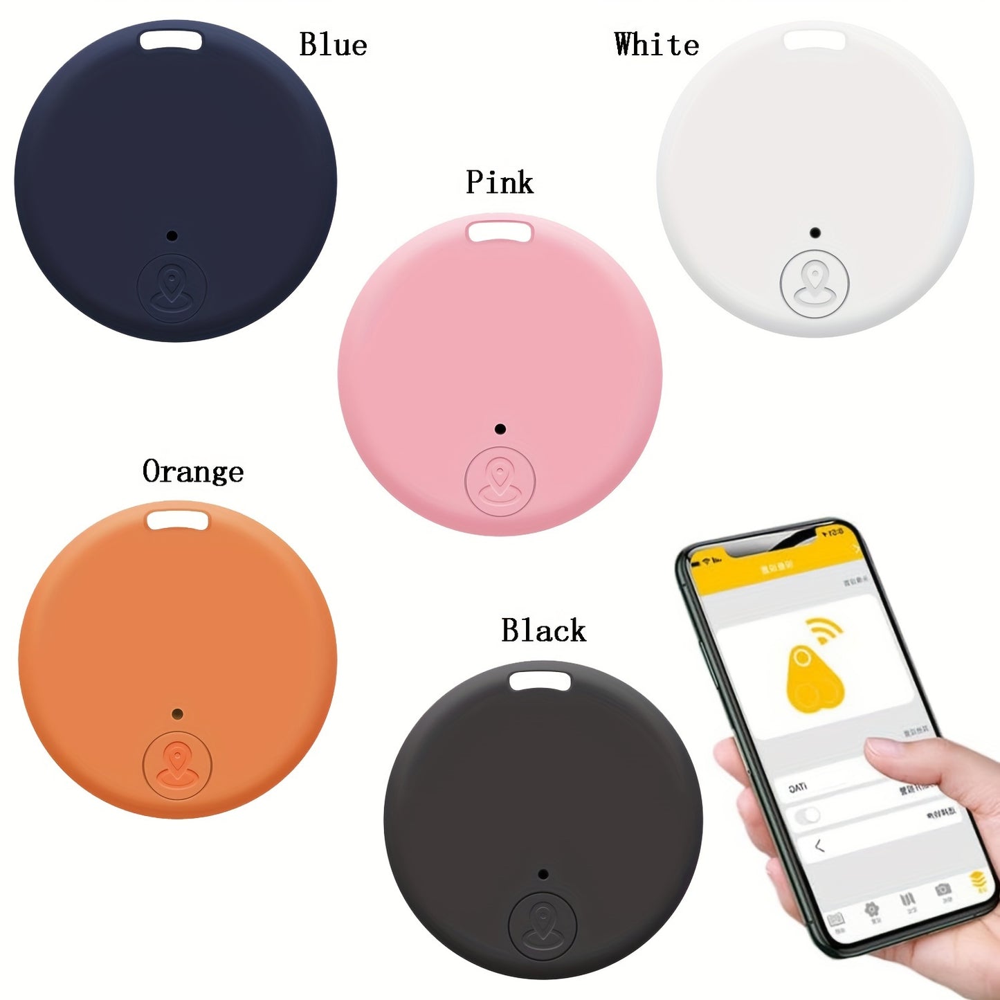 2/6pcs Mini Smart Tracker, Key Finder with GPS, Anti-Lost Alarm Sensor, App Control, and Location Tracking for Phone, Wallet, Keychain, Luggage, Pets