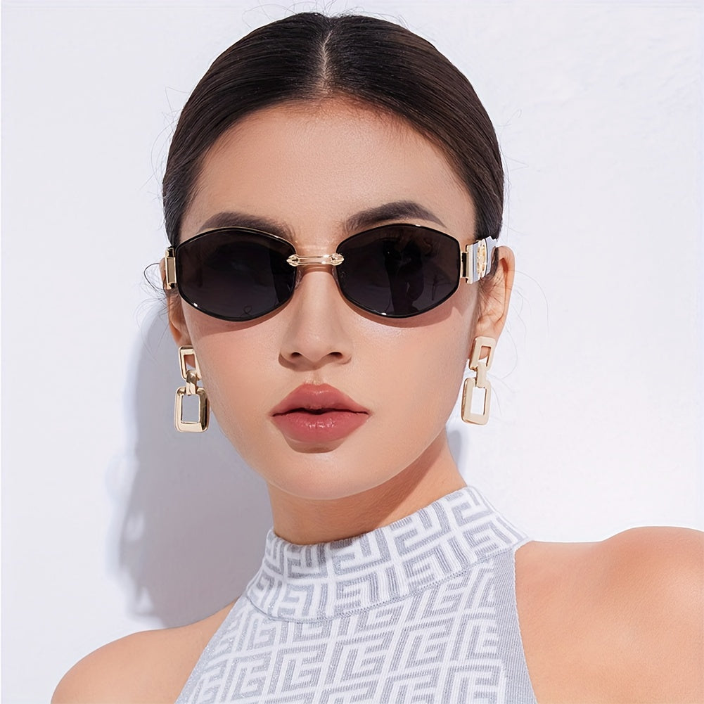 Beautiful Vintage Hexagonal UV Protection Women's Sunglasses