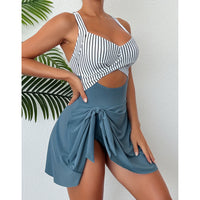 Stylish Comfy Design Skirt Style One-Piece Bikini Swimsuit