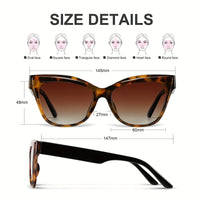 Trendy Vintage Fashion Oversized Cat Eye Polarized UV Protection Women's Sunglasses