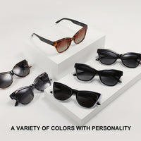 Trendy Vintage Fashion Oversized Cat Eye Polarized UV Protection Women's Sunglasses