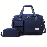 Stylish Weekender Travel Bag - Spacious, Waterproof, Extendable Duffle with Shoe Compartment