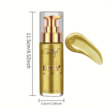 2-pack Waterproof Liquid Luminizer Moisturizing All-In-One Face & Body Highlighter