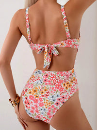 Sweet Summer Floral Print Women's Monokini Swimsuit