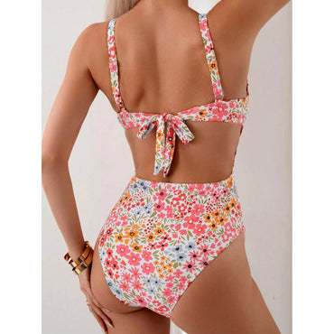 Sweet Summer Floral Print Women's Monokini Swimsuit