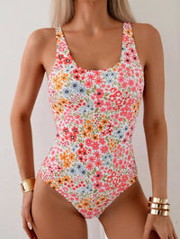 Sweet Summer Floral Print Women's Monokini Swimsuit