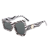 Fun Exaggerated Abstract Punk UV400 Protection Square Unisex Sunglasses