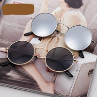 Retro Small Round Unisex Steampunk Style Sunglasses