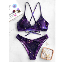Cute Print Sexy Women's Bikini Swimsuit
