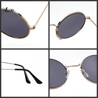 Retro Small Round Unisex Steampunk Style Sunglasses