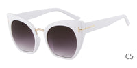 Designer Oversized Square Cat-Eye Sunglasses