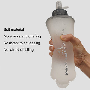 Outdoor Sports Folding Soft Water Bottle 500 Ml