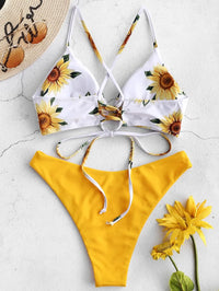 Cute Print Sexy Women's Bikini Swimsuit