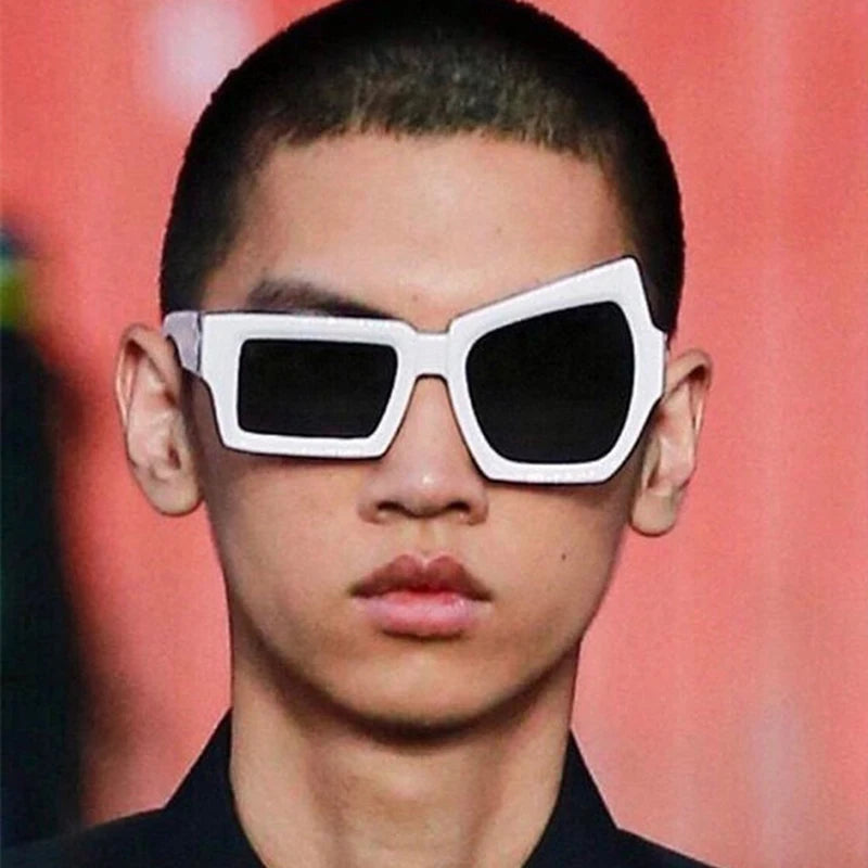 Fun Exaggerated Abstract Punk UV400 Protection Square Unisex Sunglasses