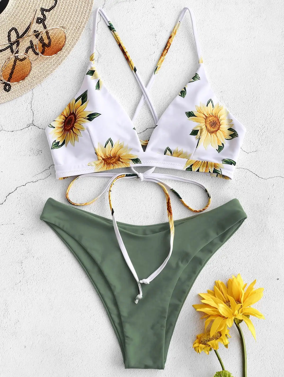 Cute Print Sexy Women's Bikini Swimsuit