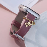 Custom Name Watch Buckle Stainless Steel Loop Charm