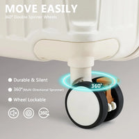 Stylish 20 inch Carry-on Suitcase - Expandable Lightweight Durable, with Cup Holder, TSA Lock, Spinner Wheels