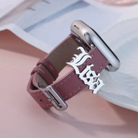 Custom Name Watch Buckle Stainless Steel Loop Charm