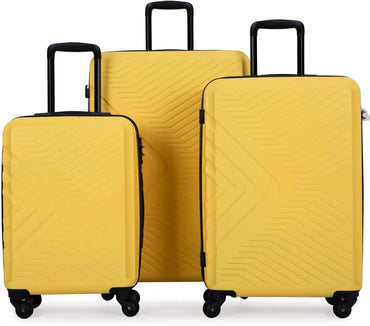 Beautiful 3 Pcs Luggage Set - Double Spinner Wheels TSA Lock Carry-on Luggage (20inch 24inch 28inch)