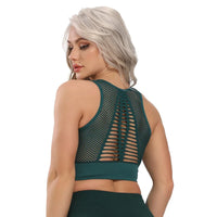 Sexy Hollow Out Back Women's Quick Dry Sports Crop Top