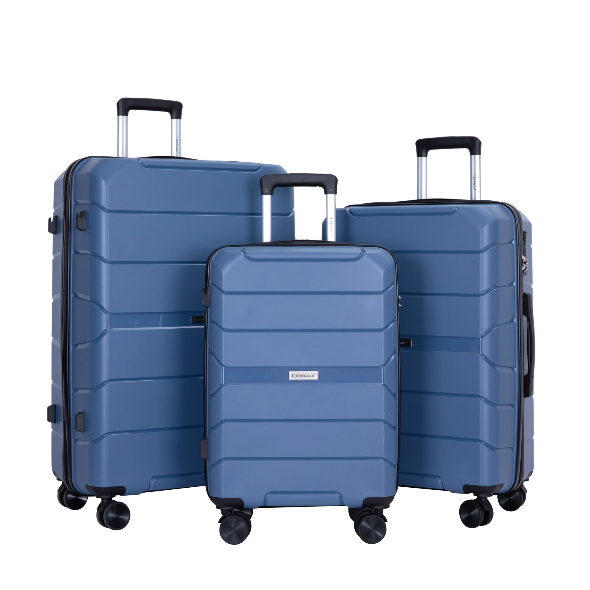 Travelhouse Hardshell Suitcase Sets - Lightweight Suitcase With TSA Lock, 3-Piece Set (20/24/28)