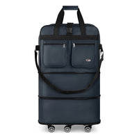 Foldable Expandable Suitcase Bag - Water-resistant Large Capacity Rolling Luggage Bag