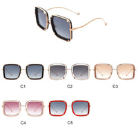 Luxury Punk Classic UV400 Protection Retro Square Sunglasses