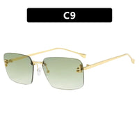 Designer Fashion Square Rimless UV400 Protection Unisex Sunglasses