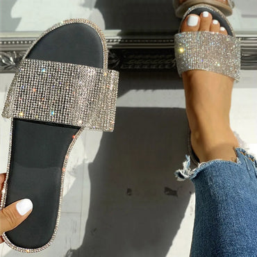 Cute Womens Crystal Bling Sandals