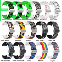 Magnetic Carbon Fiber Texture Reflective Band for Galaxy Watch 5 Pro 45mm/Galaxy Watch 5 44mm 40mm