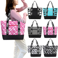 Cute Weekender Bag - Large Capacity Overnight Luggage Bag Zipper Closure Casual Shoulder Tote Bag