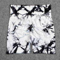 Tie-Dye High Waist Lifting Women's Yoga Shorts