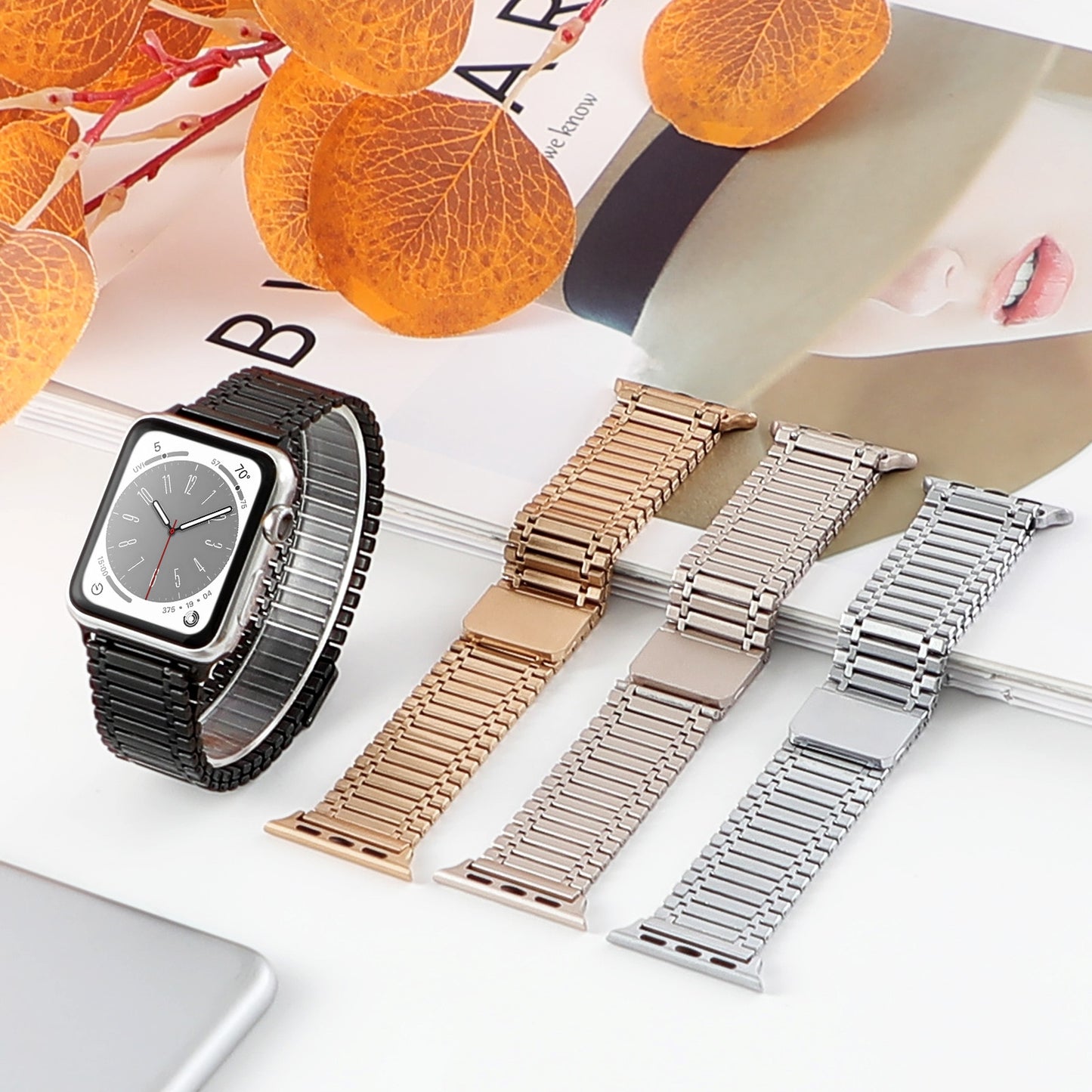 Magnetic Loop Band For Apple Watch Ultra 49mm 45mm 44mm 41mm 40mm Stainless Steel  iWatch Series SE 3 5 6 7 8