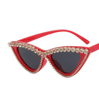 Stylish Vintage Luxury Cat Eye Rhinestone UV400 Protection Sunglasses