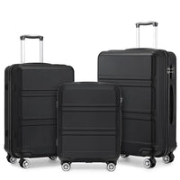 Modern Design 3 Piece Hard Shell Luggage Set - Expandable and Lightweight with Spinner Wheels TSA Lock