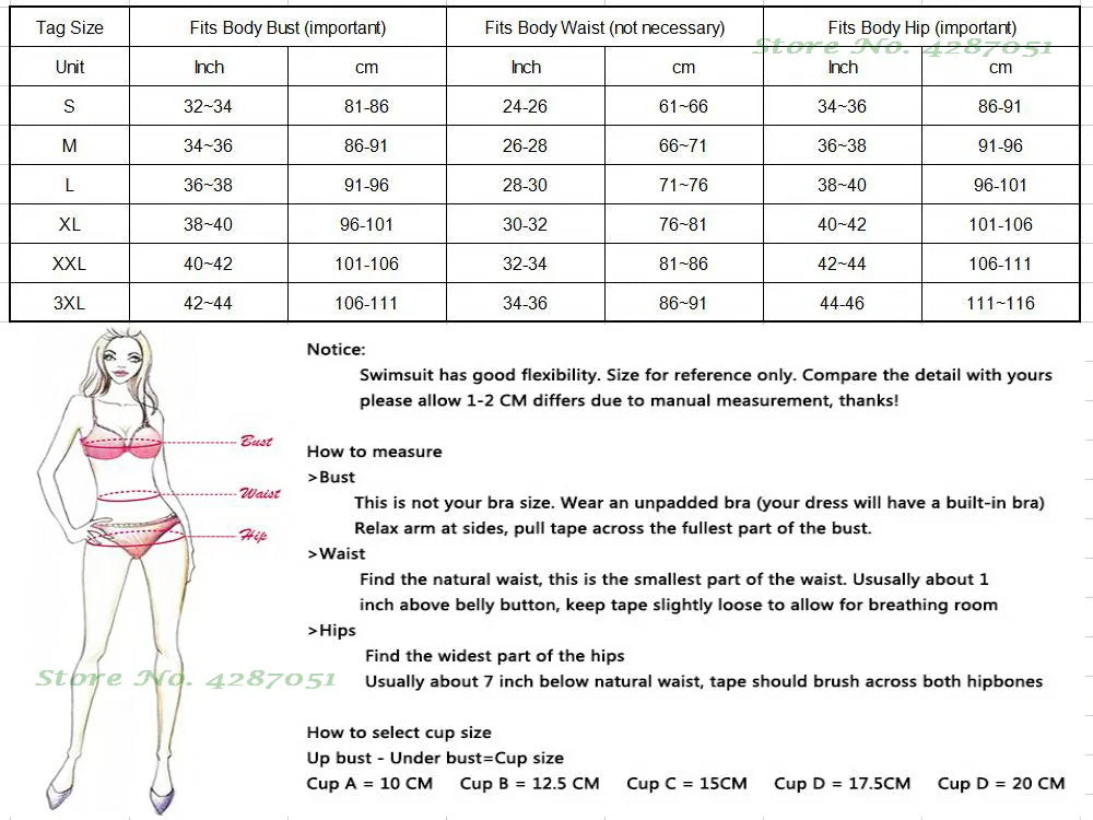 Sexy Criss Cross Top & High Waisted Women's Bikini Swimsuit