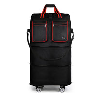 Foldable Expandable Suitcase Bag - Water-resistant Large Capacity Rolling Luggage Bag